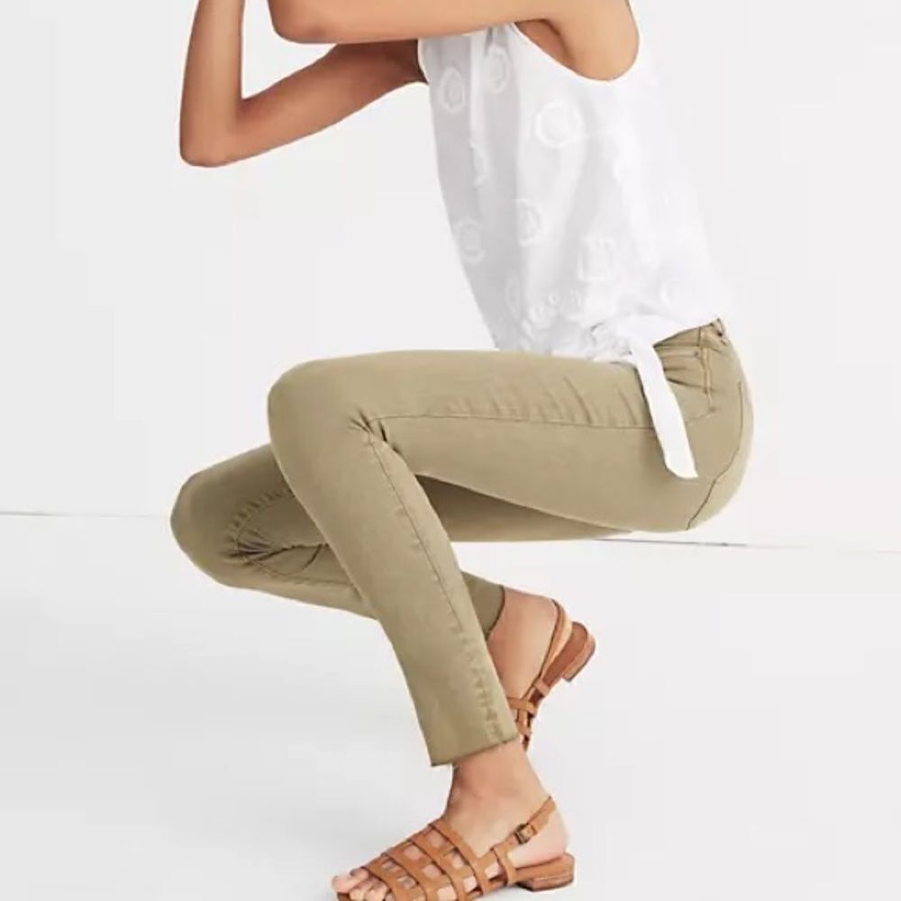 Madewell High Rise Raw-Hem Skinny Jeans